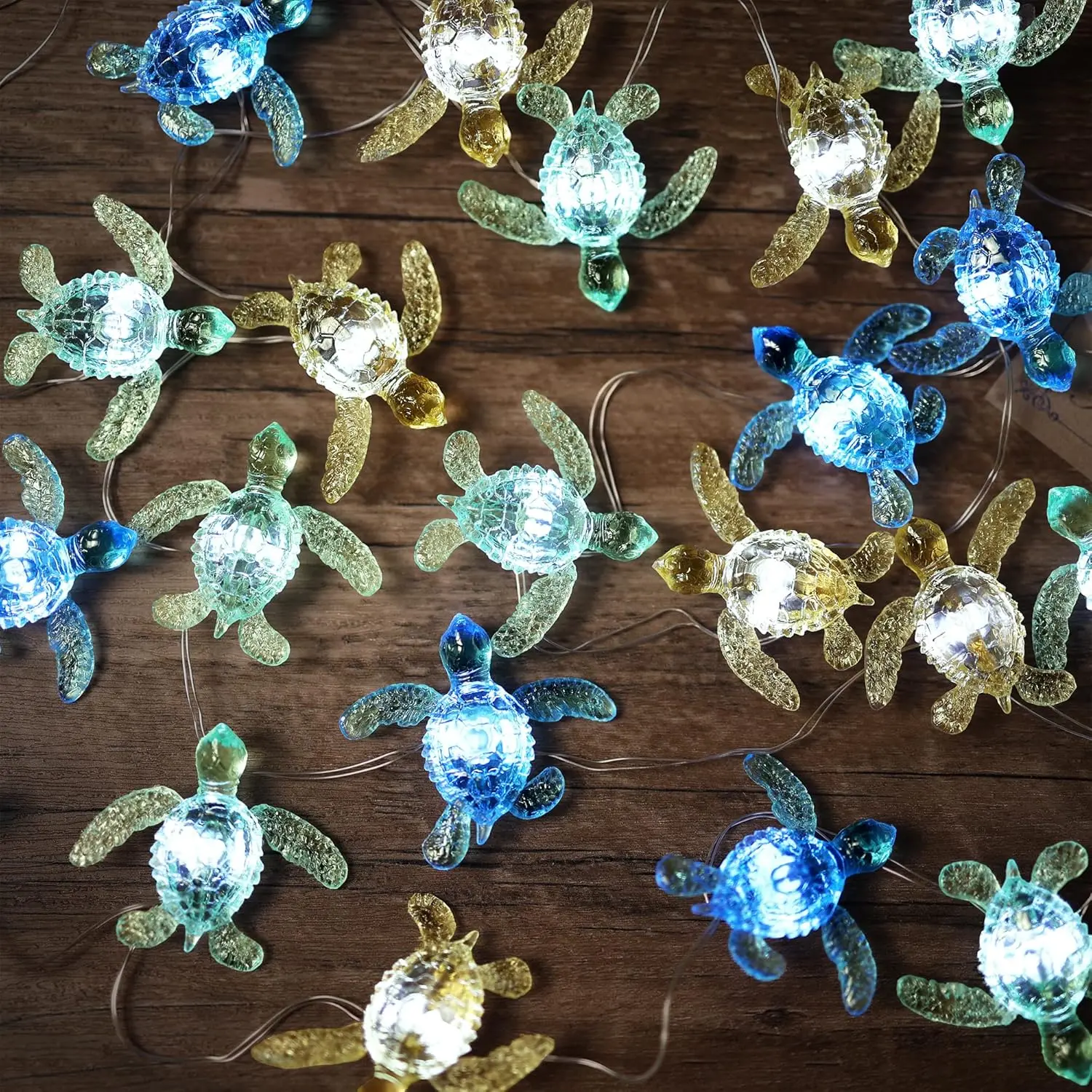 Sea Turtle Decorative Lights- Ocean Themed String Lights -10ft 30 LEDs-USB Plug-in -Battery Pack - Remote Control -Baby Shower- Bathroom- Christmas -Beach-Party Decorfidget toys