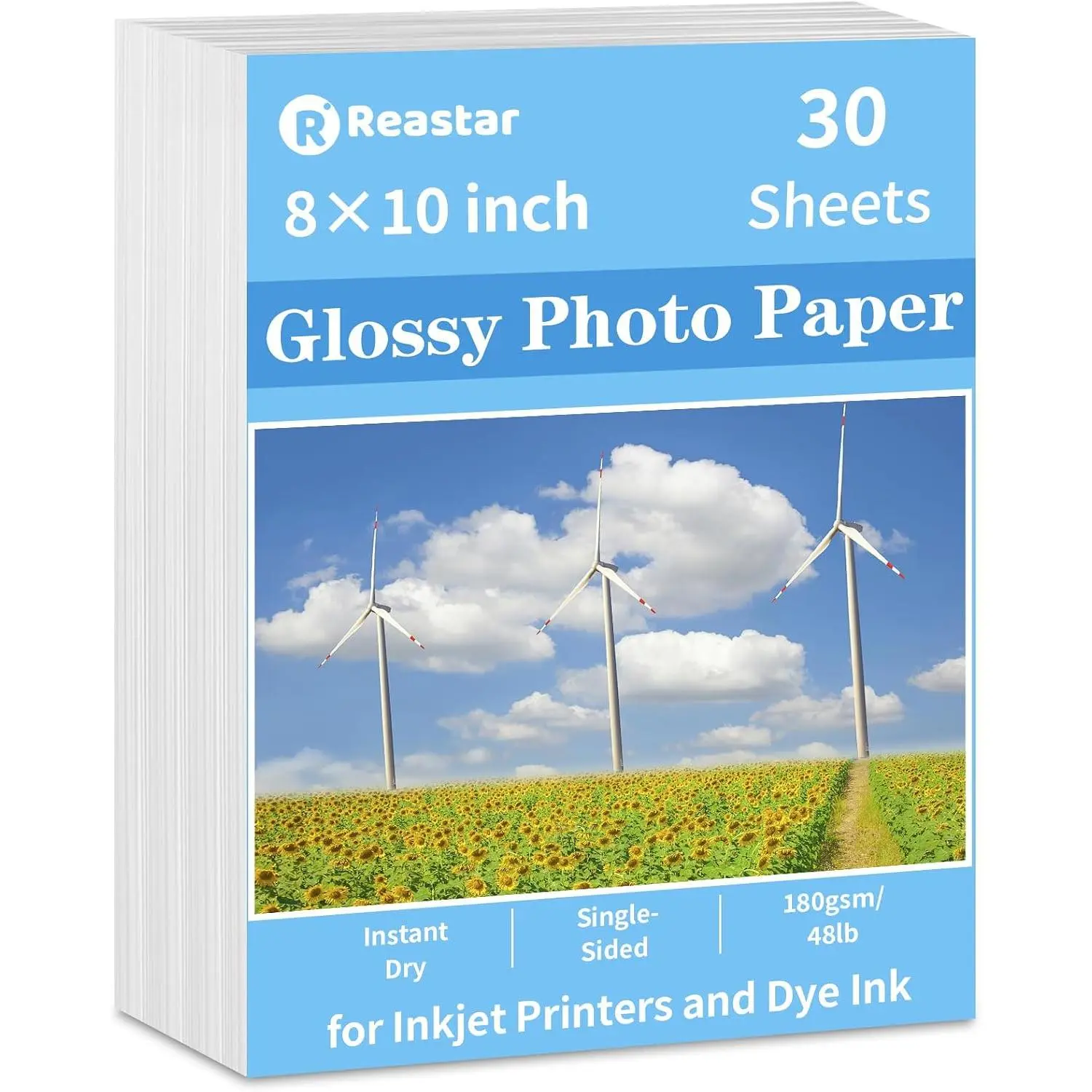 Glossy Photo Paper 8*10 in, 30 Sheets Inkjet Photo Printer Paper