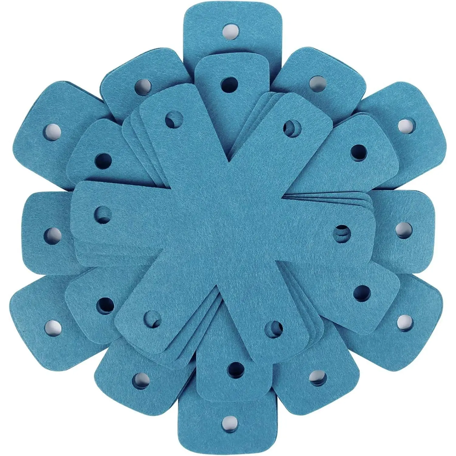 Pot Pan Protectors, Set of 12 and 4 Different Sizes, Larger & Thicker Cyan Pan Protector Pads, Pan Pot Separator Pads for Stacking and Protecting Your Cookware
