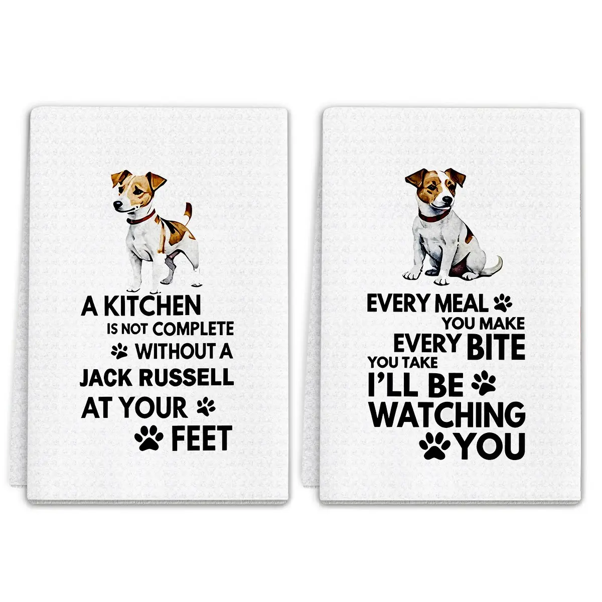 2pcs Multi-Functional Cleaning Cloths, Ultra-Fine Fiber Dish Towel, Kitchen Table Cloth, Decorative Tea Towel, Cute Doggy Towel