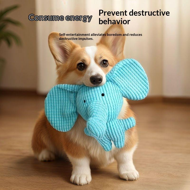 Dog toy plush sound toy big silly elephant pet