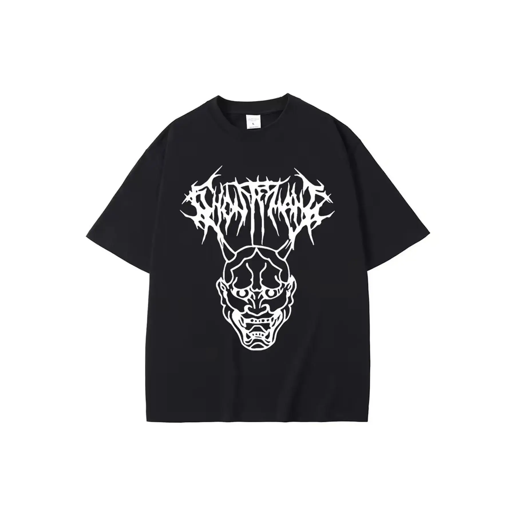 Men's Unisex Ghostemane Graphic Print Polyester T-Shirt - Casual Fitted Short-Sleeve Top, Hip-Hop Metal Rock Gothic Streetwear Fashion