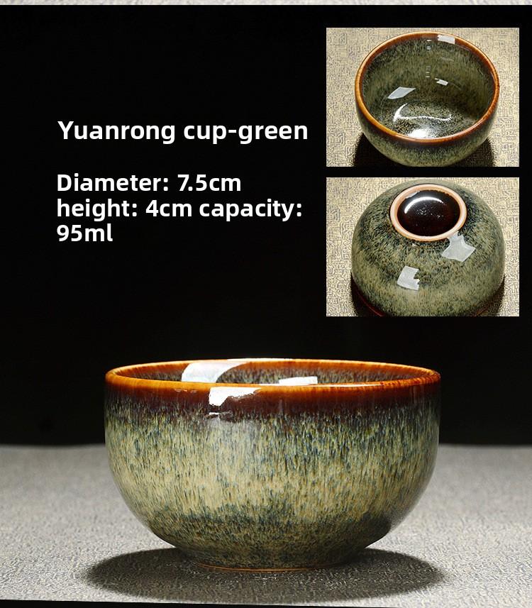 Kiln Change Tea Cup Tianmu Kung Fu Tea Set Ceramic Tasting Cup Jian Zhan Master Cup Single Cup Large Tea Bowl