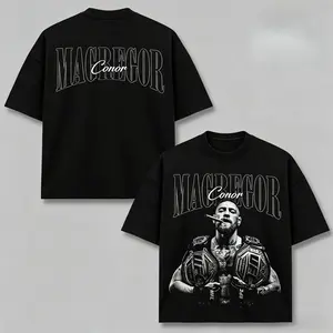[Sale Up To 50%]Conor McGregor Vintage Graphic T-Shirt, Double Sided MMA Fighter Tee, UFC Inspired Streetwear Shirt, Retro Combat Sports Graphic Tee, Unisex Fight Fan Apparel