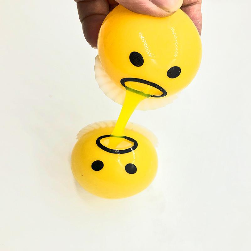 Vomiting Egg Yolk, Stress Relief Squeezing Toy, Hot Selling Small Toy