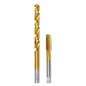 7/16"-14 UNC Tap and U Drill Bit Kit, Drill and Tap Set, Combination of Drill and Tap Kit  Metal