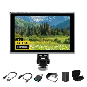 FEELWORLD FW759 Pro 7 Inch Touch Screen DSLR Camera Field Monitor 400nits 1280 * 800 with Battery, Sunshade,Carry case Professional Video Display for Directors and Photographers