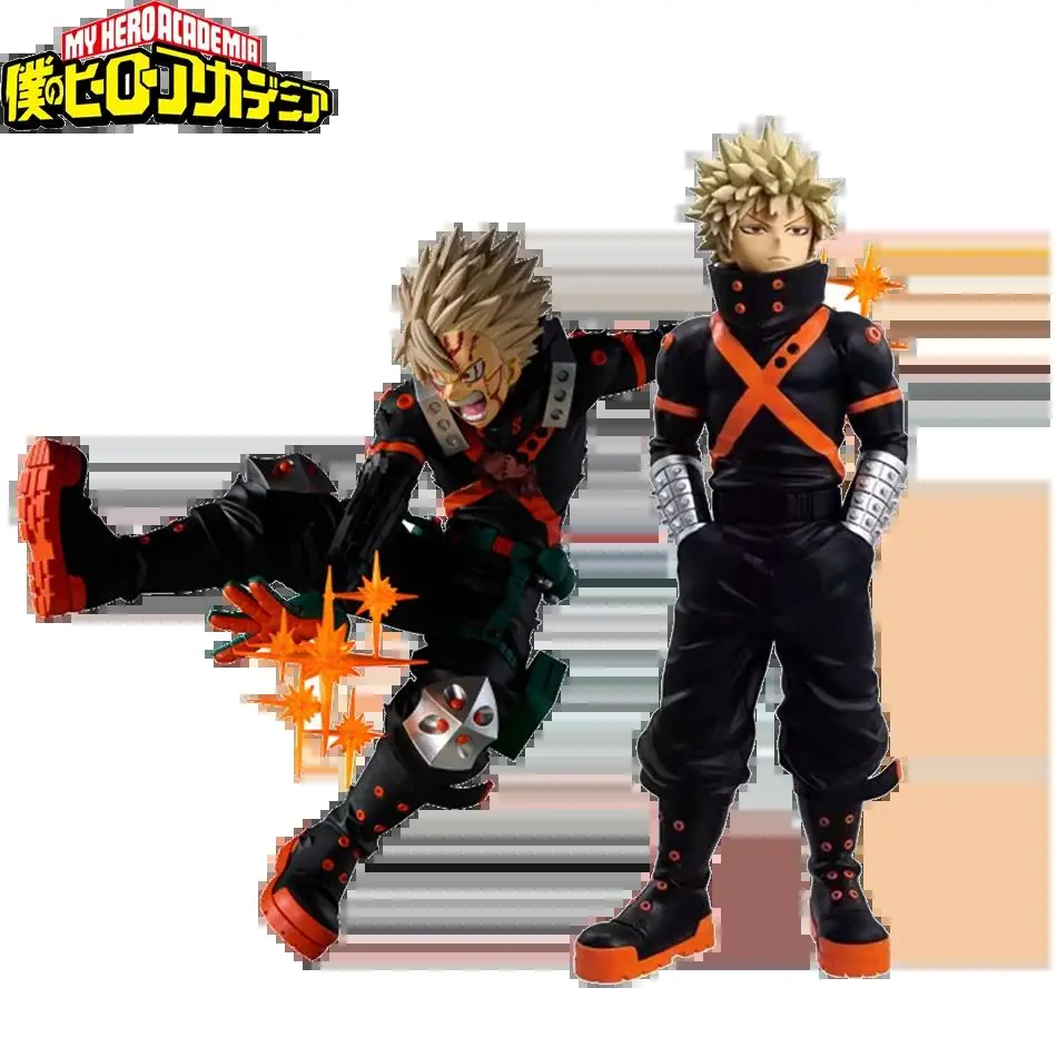 18cm Anime Peripheral Hero Bakugou Katsuki Action Figures PVC Model Decor Collectible Statue Toy Christmas Gift
