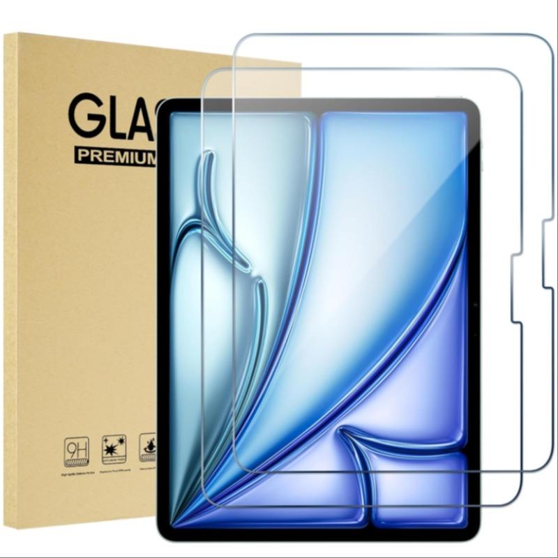 2 Pack HD Screen Protector Film, Anti-Fingerprint Tempered Glass for iPad Pro 13-Inch M4/air 13-Inch M3/m2, Scratch-Resistant, Bubble-Free, Installation