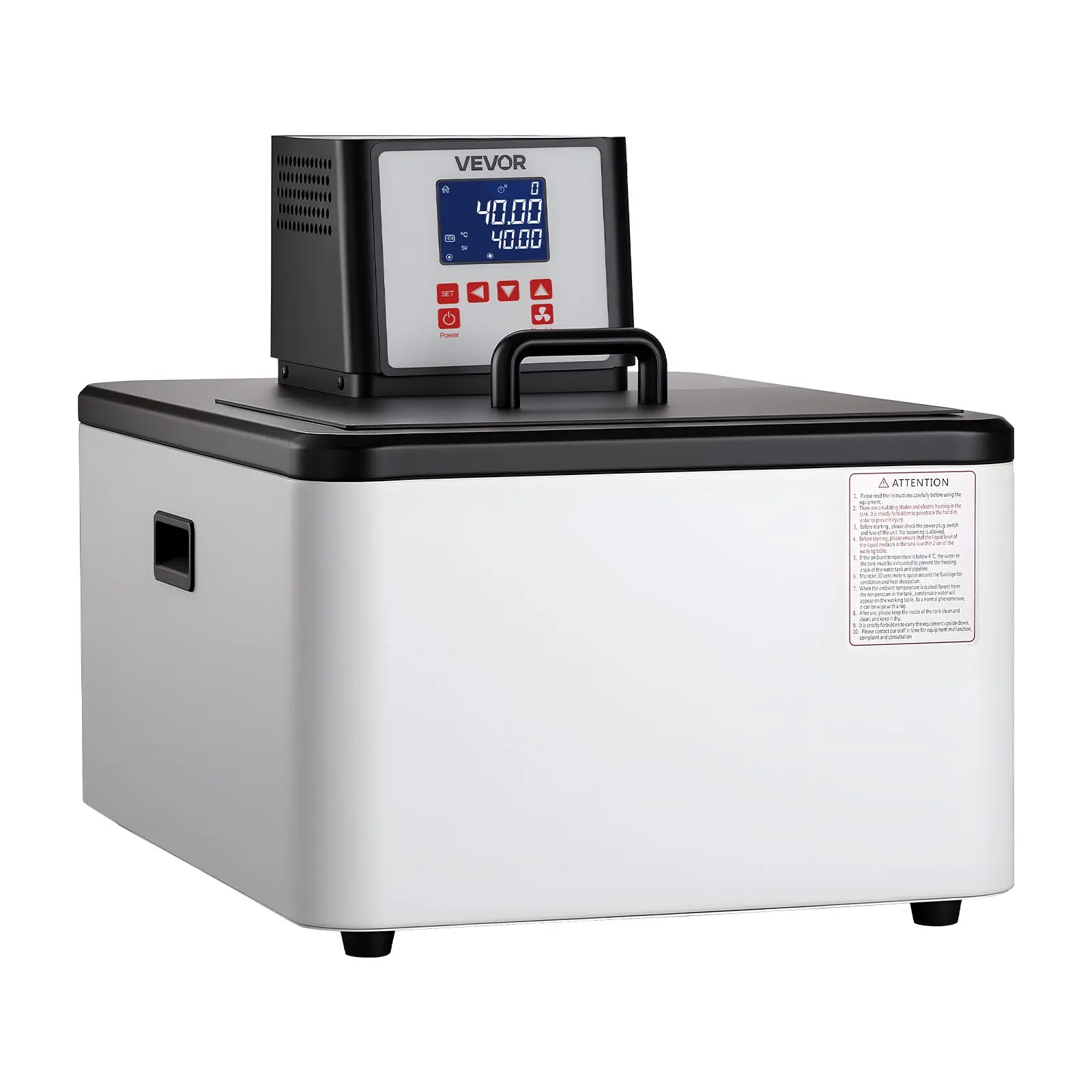 【DealsForYouDays】VEVOR Laboratory High-Temperature Circulating Oil Bath, Up to 300/572, 30 L Lab Constant Temperature Heating Tank, 0.1 High Precision, Internal and External Dual Circulation, for Laboratory