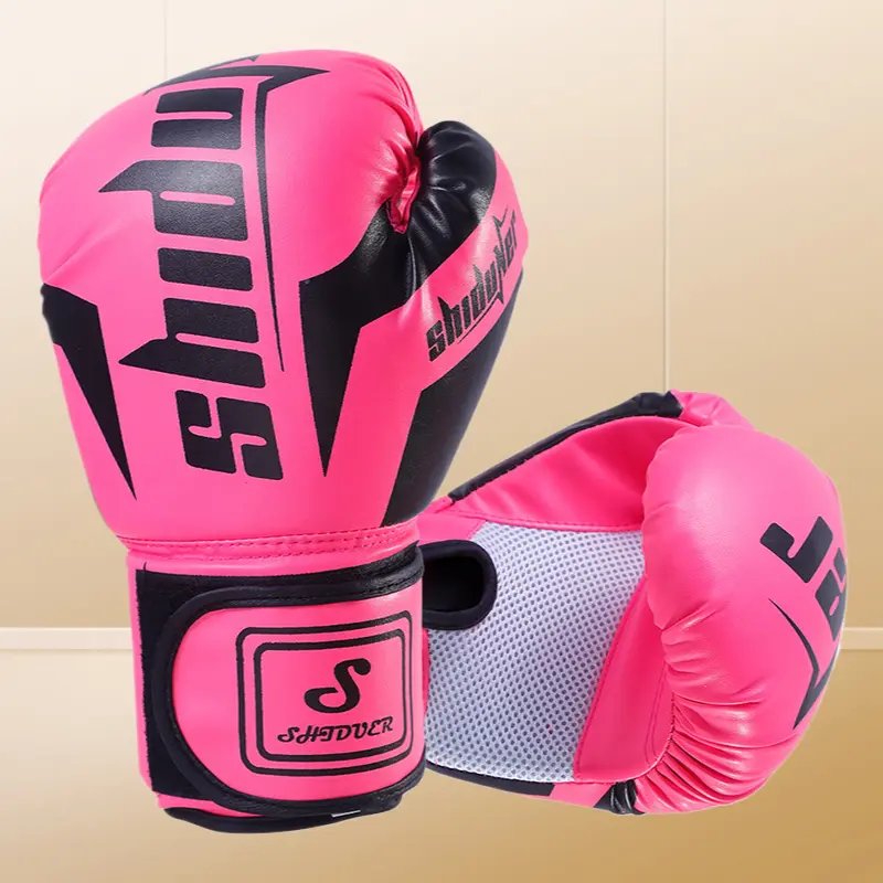 Unisex Boxing Gloves - 17x30cm, Adjustable Strap, Curved Palm, Knuckle Shield for Adult Competition, Kids Training, Kickboxing & Sanda Sparring