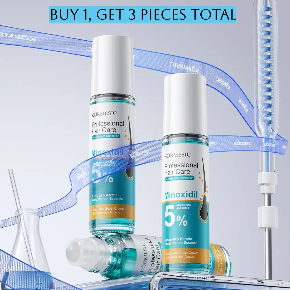 【Buy One Get Three!】 Strengthening Scalp Roll-On Serum, Reduce Hair Fall & Breakage, Activate Follicles for Fuller Hair, Refreshing & Non-Greasy, Hair Density Enhancer