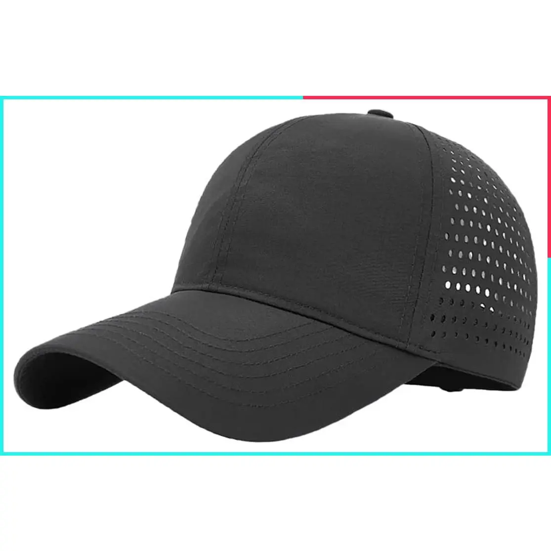 Men Women Waterproof Quick Dry Baseball Cap Run Hats Mesh Lightweight for Outdoor Sports