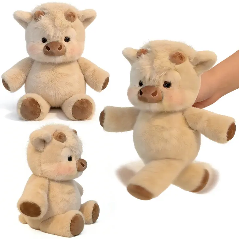 40cm Kawaii West Highland Calf Plush Toy - Cute Animal Design, Fuzzy Collectible, Creative Fast-Running Cartoon Soft Doll for Baby Appeasement & Kid Gifts, Kawaii Stuffed Animal, Cute Collectibles