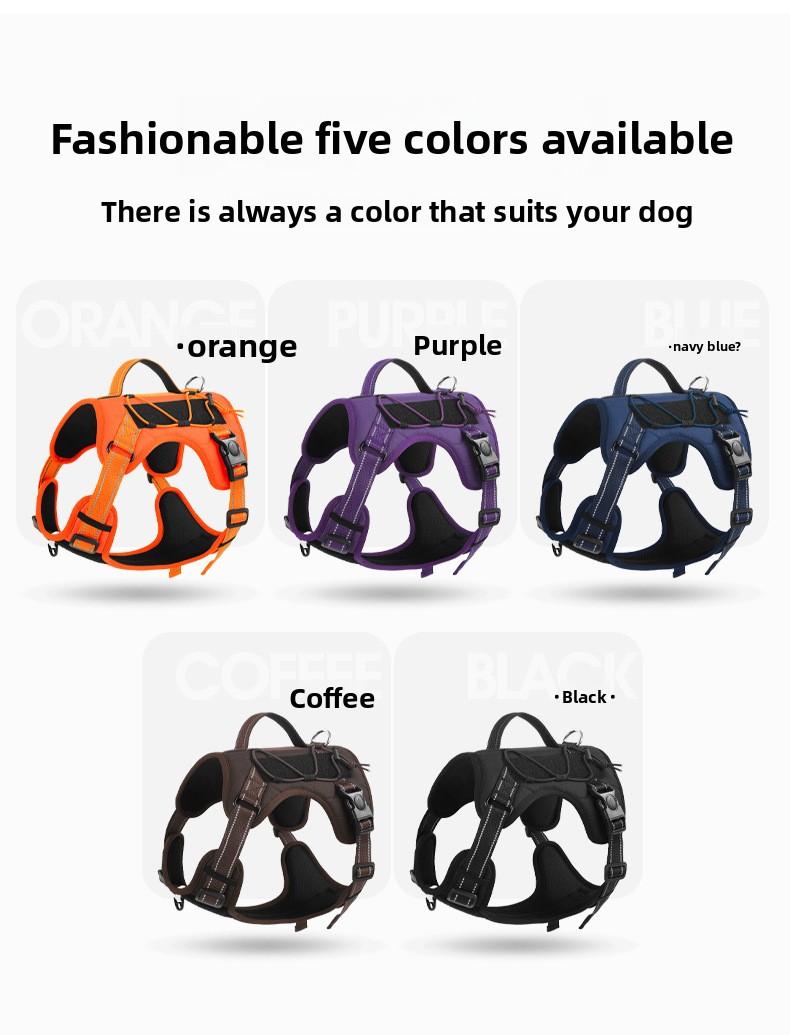 Tactical Dog Harness – Universal Harness, Walking Harness & Safety Harnesses for Small to Large Dogs, Durable Reflective, Easy to Control, No Pull Adjustable Pet Harness, Pet Supplies