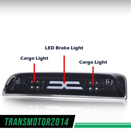 Fit For 2015-2018 Chevy Silverado GMC Sierra LED Rear Third Brake Light Lamp Black,Fit For 15-18 Chevy Silverado GMC Sierra LED Third 3rd High Mount Stop Light X Brake Light