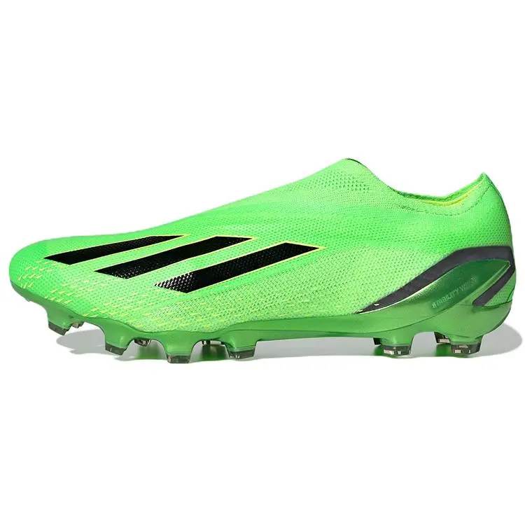 Adidas X Speedportal AG Men's Football Cleats - Round-Toe Fit, Anti-Slip Wear-Resistant Design, Fluorescent Green, House White - Cleats for Soccer (Maison Mihara)