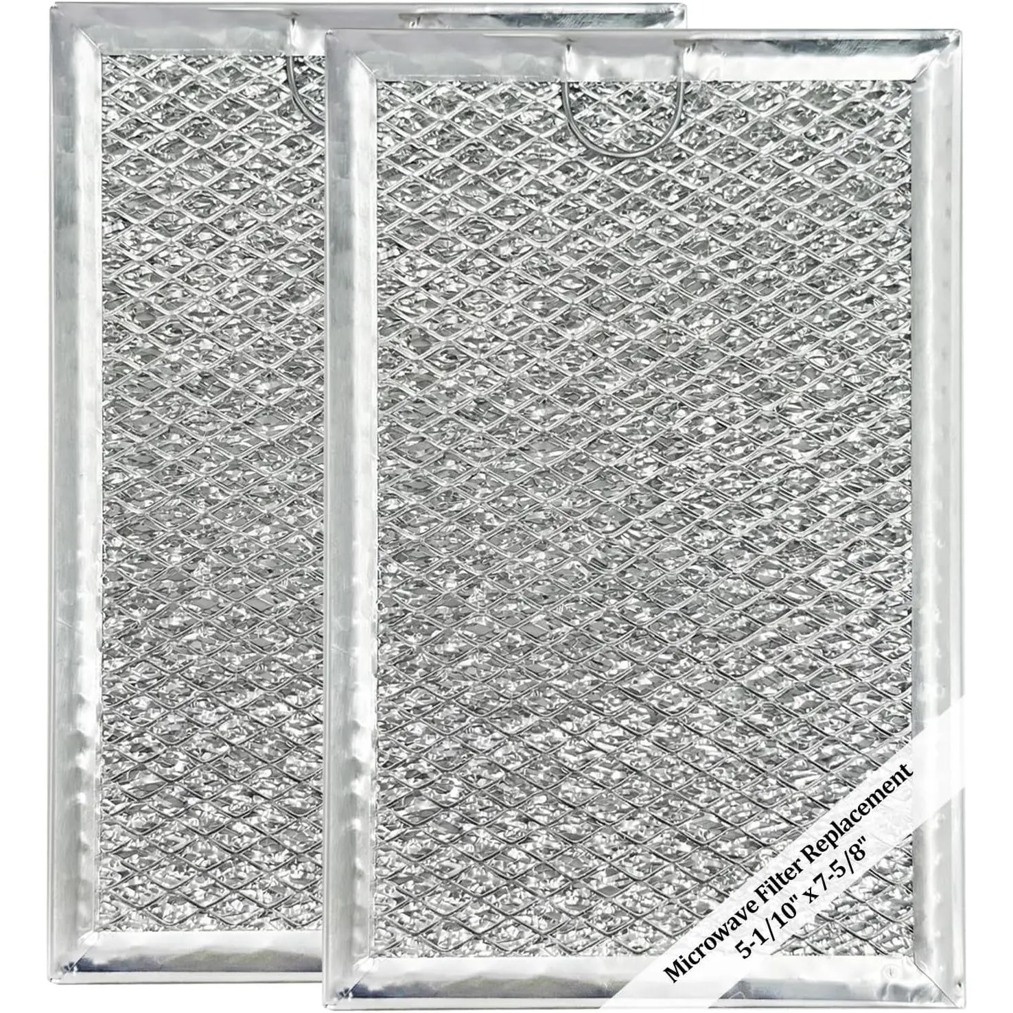 Microwave Grease Filter Replacement 5-1/8" x 7-5/8" Compatible with Over-the-Range Microwave Ovens (2 Pack)