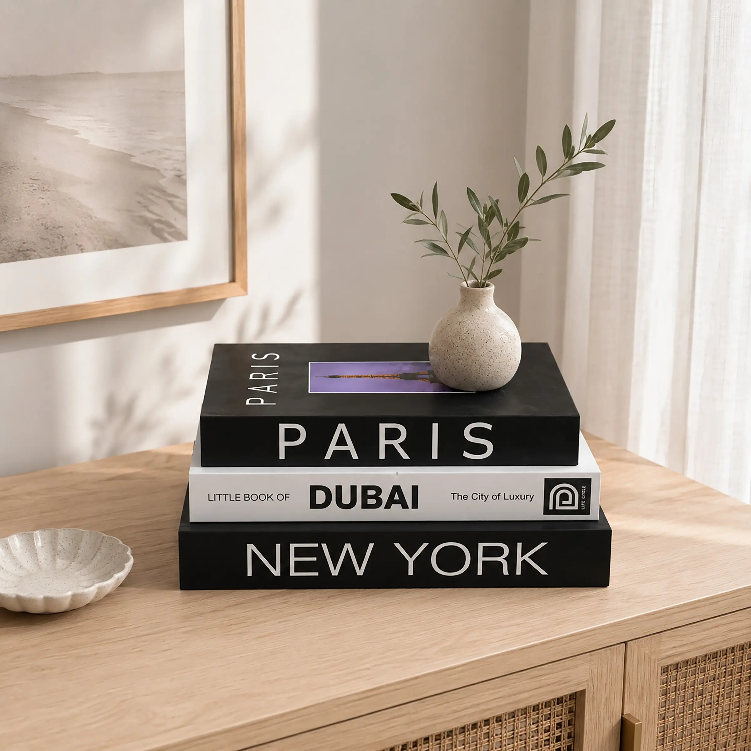 Three-Piece Replica Decorative Books, Luxury Paper Fake Books, Ideal for Bookshelves, Coffee Tables, Home Décor, Holiday Scene Props, Home Decor Accessories, Aesthetic Room Decoration
