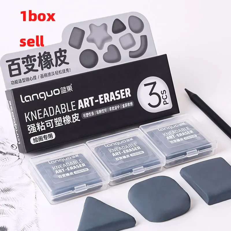 Blue Fruit Versatile Sculptable Eraser, Moldable Art Sketching Highlighter, Stretchy Clean Eraser, Perfect for Artists and Students