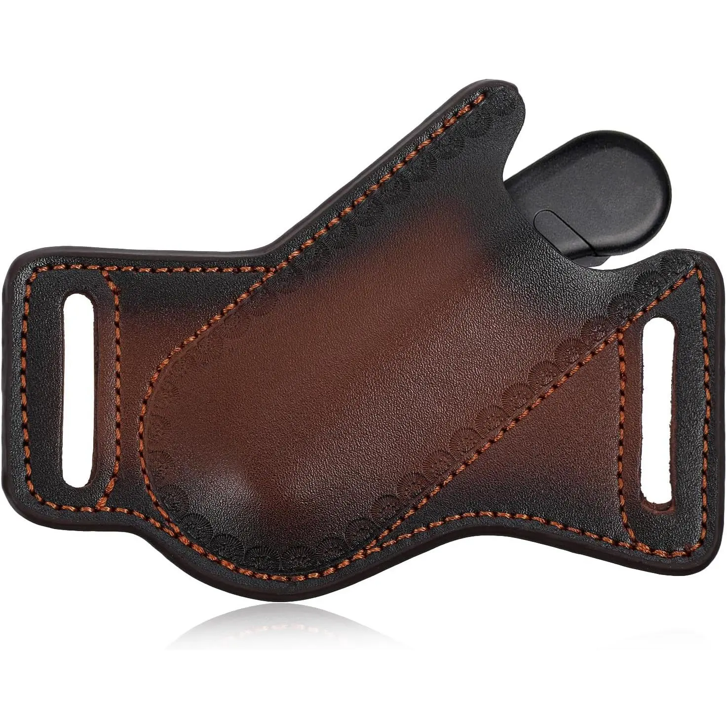 Durable Leather Knife Sheath, Multitool Horizontal Knife Sheath for Belt, Waterproof Folding Knives Holder for Folding Knives Tools