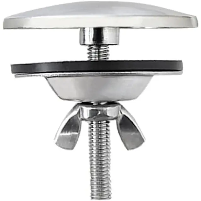 1-Piece 2-Inch Stainless Steel Brushed Nickel Kitchen Sink Cover, Faucet Hole Accessory
