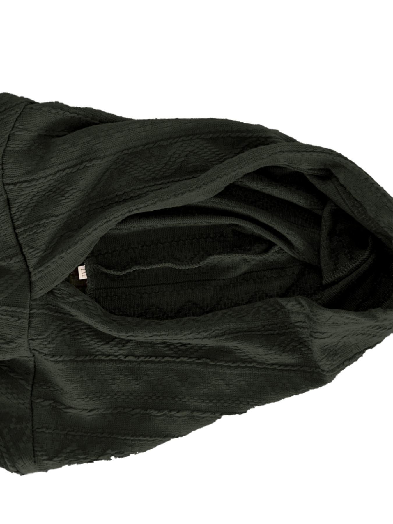 Plus Size Solid Color Hoodie Casual Long-Sleeve Hooded Sweatshirt, Casual Hooded Sweatshirts, Y2K Summer Daily Wear, Comfortable Relaxed Fit, Textured Knit Detail, Party Casual Wear
