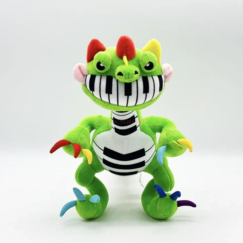 Poppy Playtime Chapter 4 Pianosaurus Plush Toy, Soft Green Piano Dragon Stuffed Doll, Cute Nightmare Critters Plushie Gift for Fans & Kids