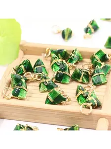 Dragon Boat Festival DIY small zongzi bracelet accessories alloy oil drip bracelet small accessories