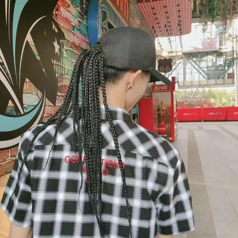 Unisex Dreadlock Wig Hat with Sun Visor, Novelty Braided Hair Cap with Funny Hippie Style, Lightweight Costume Headwear for Men & Women, Perfect for Halloween, Birthday Parties, Festivals, Hip Hop Events, Cosplay, Themed Gatherings & Funny Gifts