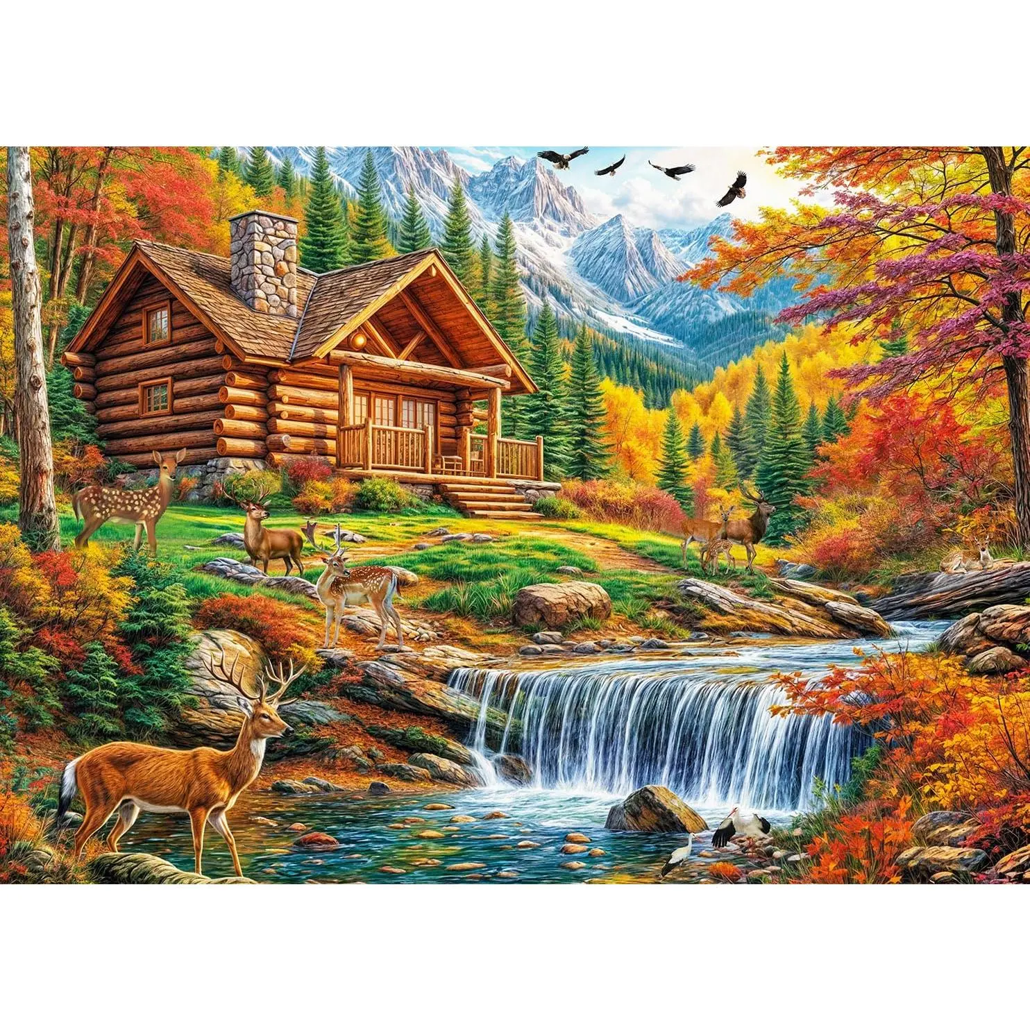 Jigsaw Puzzles for Adults 1000 Piece Puzzle for Adults 1000 Pieces Puzzle 1000 Pieces-Autumn Serenity Jigsaw Puzzle 1000