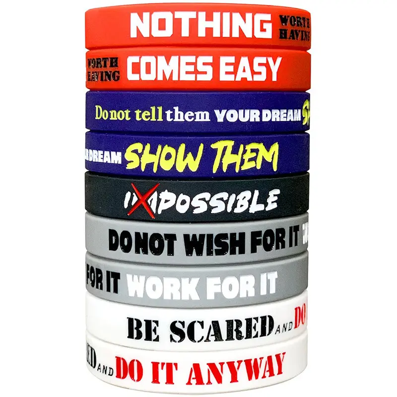 collection,elegant,coastal,jewelry,romantic,Spot silicone wristbands with concave-convex engraved words, printed logos and patterns, wear-resistant and durable ornaments, silicone rubber wristbands Contact customer service for customizatio,adjustable,link