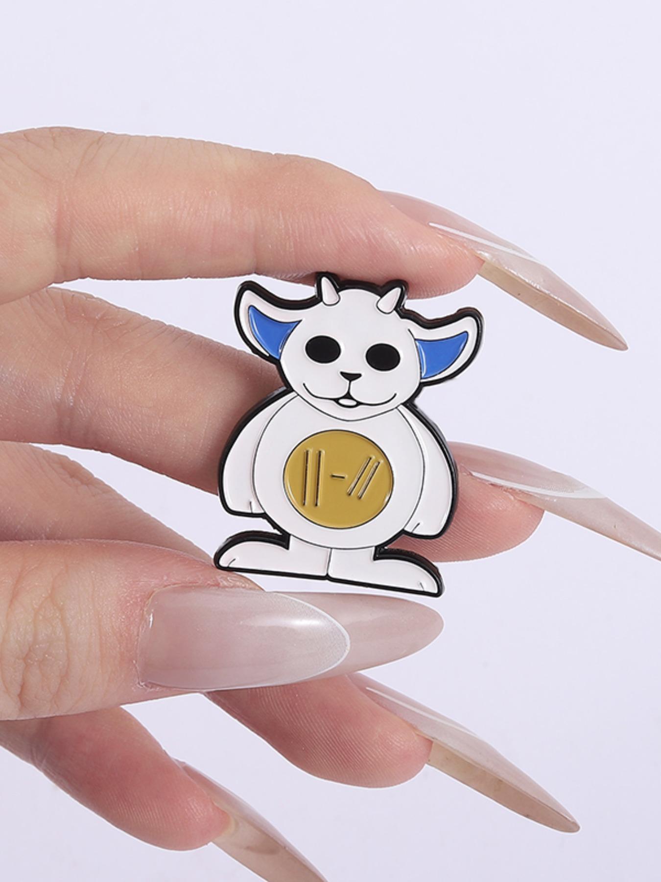 21 Pilots Ned Pin Badge, Cute Mascot Collectible for Music Fans, Concert Merchandise Gift for Enthusiasts