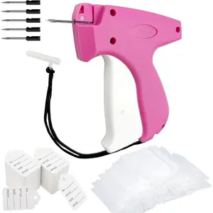 Price Tagging Gun for Clothing, Standard Retail Price Tag Attacher with Gun for Clothes 1600 1" Barbs, 400 Clothing Label Tags and 5 Needles