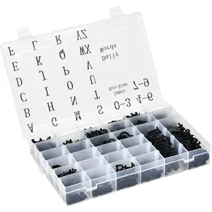 736 Pieces Pre-Cut Letters for Felt Letter Board, Including Characters Numbers Symbols Daily Words Cursive Letters with Sorting Tray for Changeable Plastic Message Boards, Black