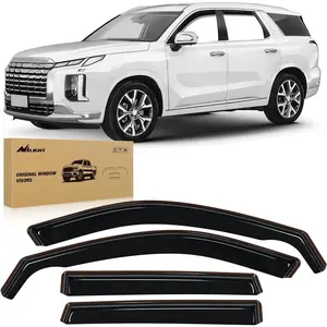 Nilight Vent Window Visors for Hyundai Palisade 2020 2021 2022 2023 2024 2025, in-Channel Rain Guards, Original Window Deflectors-4PCS