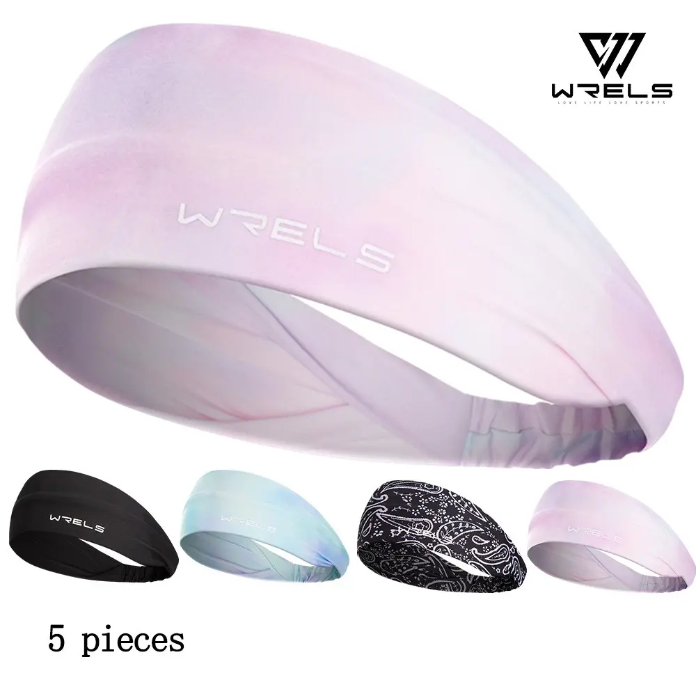 Wrels Summer Sports High Elastic Sweatband, Outdoor Running Basketball Sweatband for Men, Fashionable Fitness Headband for Women