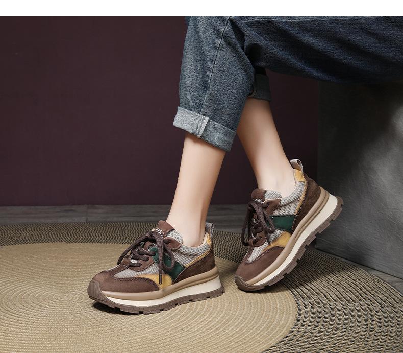 Vintage design German training shoes, new model for spring 2026, versatile casual shoes for women, Maillard sneakers