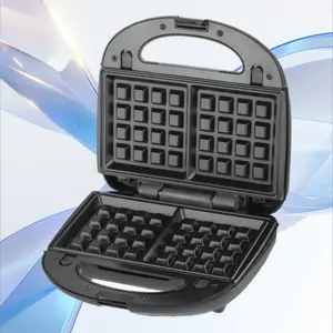 3 In 1 Sandwich Maker Double Sided Heating Waffle Machine Multi Functional Breakfast Grill