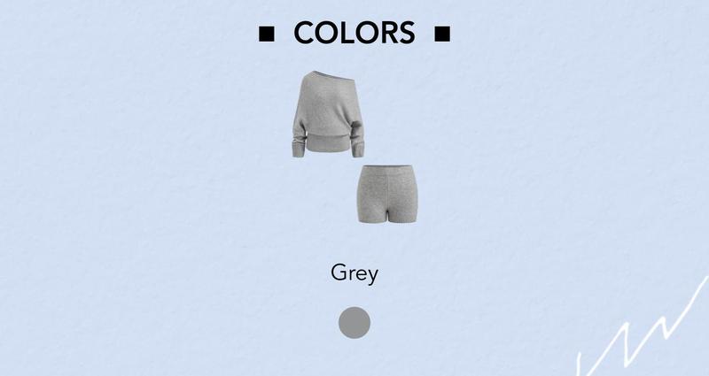 Cider Knit Wool-blend Asymmetrical Neck Long Sleeve Top & Low Rise Shorts Set