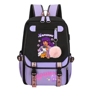 Aphmau Meemeows_ Print Backpack for Boys & Girls, Teen Student School Bag, Large Capacity Backpack,  Water-Resistant Durable Design, Multi-Pocket Organizer, Perfect Birthday & Holiday Gift 11.4” × 18.1”
