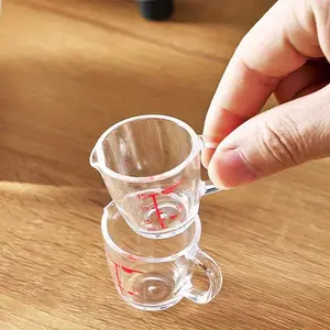 1pc 0.51oz Scale Measuring Cup  Plastic Quantitative Cup Cooking Kitchen Seasoning Cup  Lemon Juice Cup