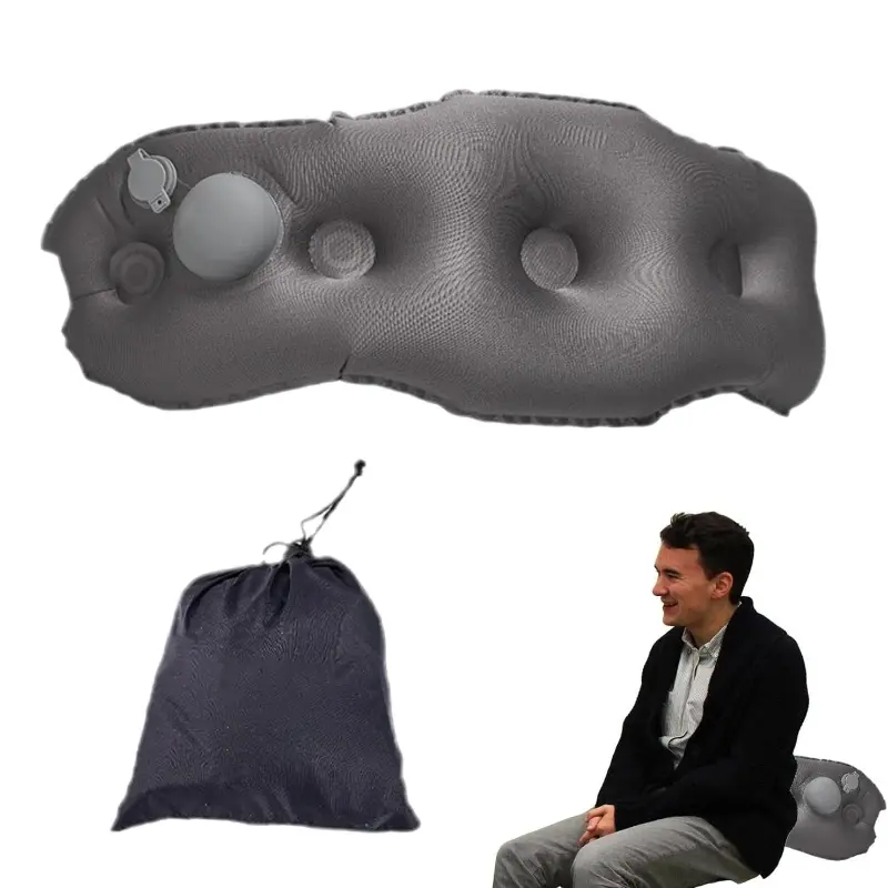 Posture Support Cushion Support Backrest Portable Inflatable Support Pillow Travel Waist Inflatable for Office Chair Inflatable Wounds for Compact Size Compact