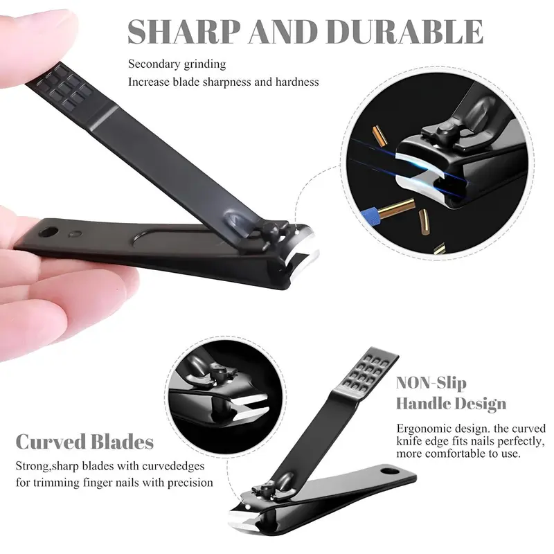 Premium 8-15-24-Piece Nail Clipper & Grooming Kit - Professional Manicure Pedicure Tools with Travel Case - Nail Supplies for Men - Ideal Mens Gifts, Birthday Gifts for Boyfriend, Daily Use