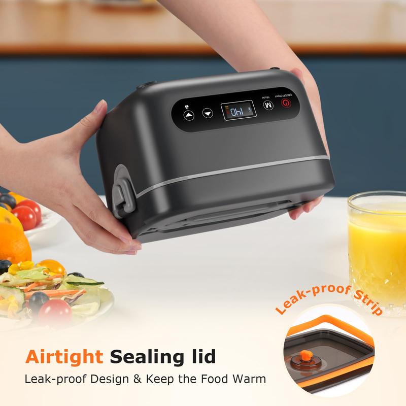 1.2L Leak-proof and BPA-free Cordless Electric Lunch Box, 20000mAh Rechargeable Portable Food Warmer with 5-sided Heating, Auto Temp Control 1.2L Leak-proof and BPA-free Cordless Electric Lunch Box, 20000mAh Rechargeable Portable Food Warmer with 5-sided Heating, Auto Temp Control