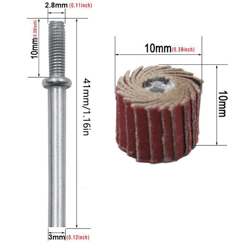 Sandpaper Sanding Flap, Flap Sanding Wheels with Mandrel, Grinding Head Sandpaper Impeller for Industrial Use Tool