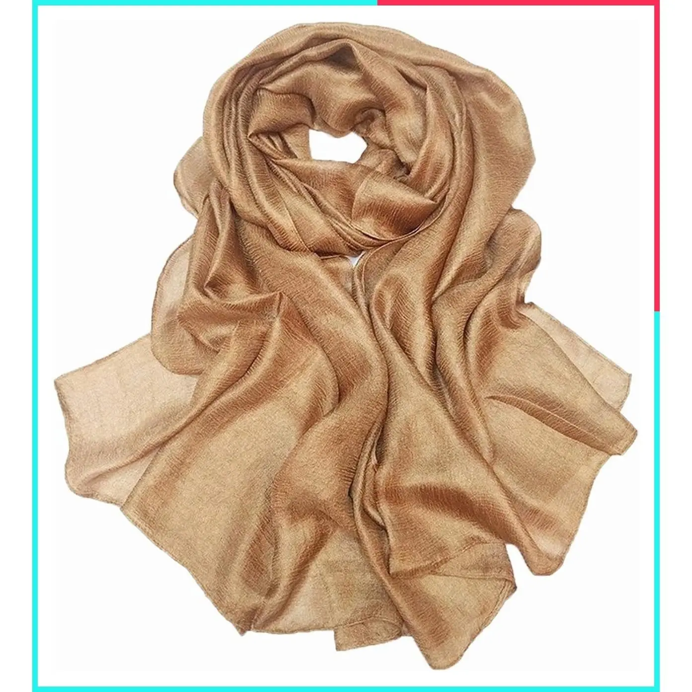 Women's Extra Large Soft Silky Solid Pashmina Scarf Shawl Wrap for Bridal Wedding Evening Party