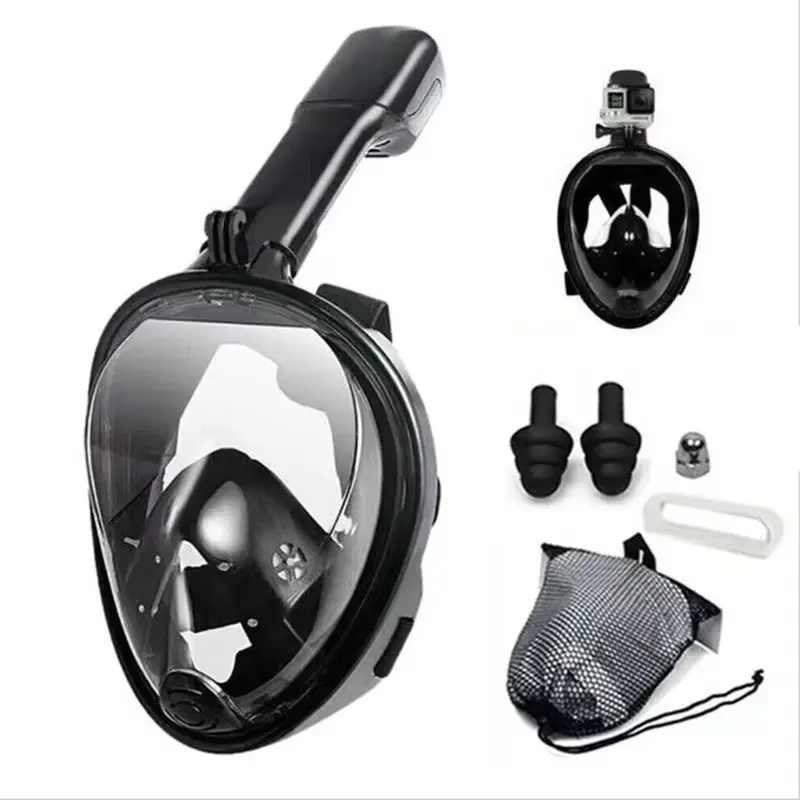 Summer Bestseller Full Dry Sport Active Dry Top Snorkel Mask Set for Adults and Kids, Silicone Snorkeling Goggles, Dive Gear, Swimming Accessories
