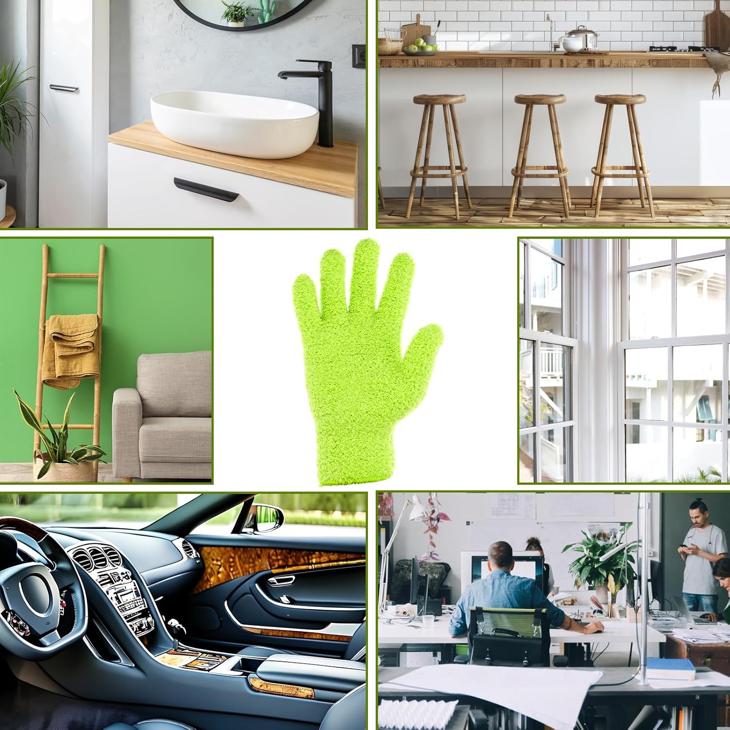 Microfiber Gloves for , Microfiber Gloves For  Dusting, Leaf Cleaning Glove,  Leaf Cleaner and Shine for Houseplants,  Indoor  Care Accessories, Washable Dusting Mitts