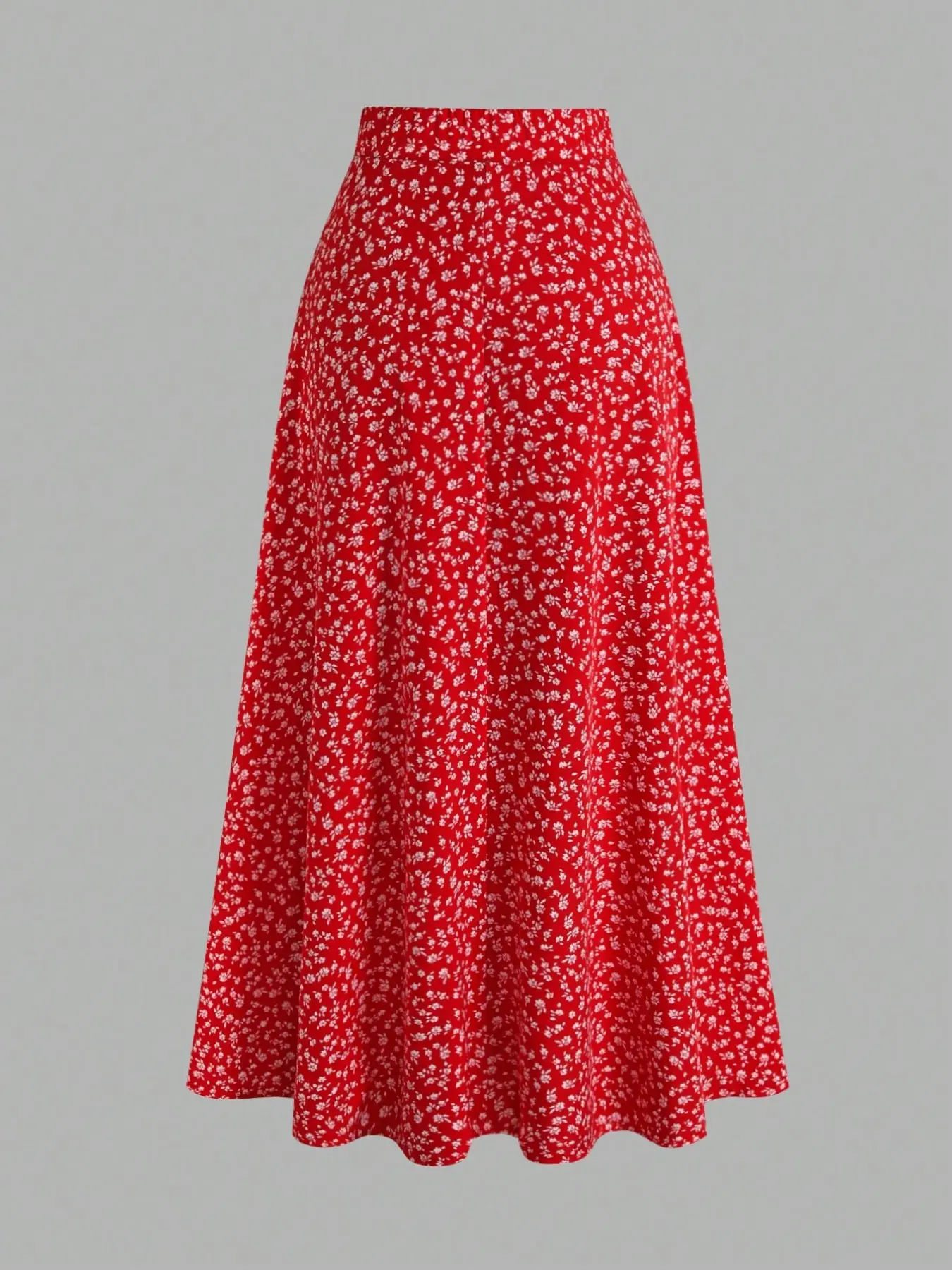 Elegant A-Line Long Skirt for Women, High-Waisted Boho Floral Design, Bohemian, Perfect for Summer Vacations, Beaches, Parties, and Holidays